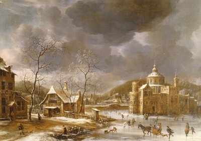 Winter Landscape by Jan Abrahamsz. Beerstraten